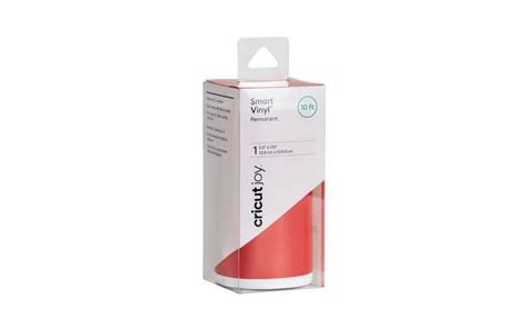 Cricut Joy Smart Vinyl – Permanent Value Roll 13.9 cm x 304.8 cm (Cardinal Red);  Auto-loads for continuous cuts without a cutting mat; Permanent adhesive lasts up to 3 years; For Cricut Joy™